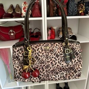 Coach Leopard Print Coach Mini Tote 🐆🍒🤎